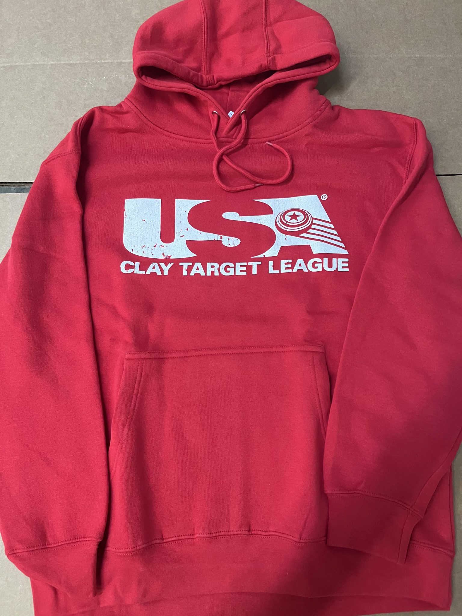 USA Clay Target League Logo Red Hoodie USA Clay Target Marketplace