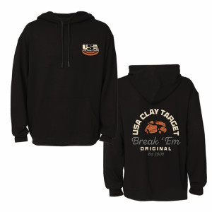 USA Clay Target League Holiday Offer-Break 'Em Hoodie (Black)